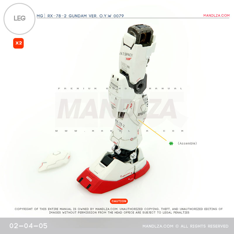 MG] RX78 0079 LEG 02-04