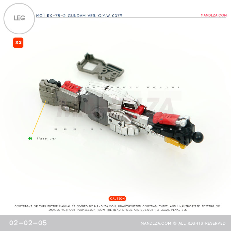 MG] RX78 0079 LEG 02-02