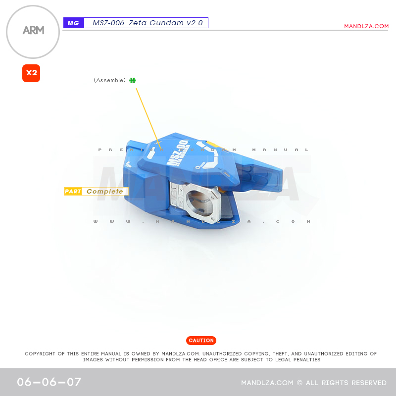 MG] MSZ-006 ZETA 2.0 ARM 06-06