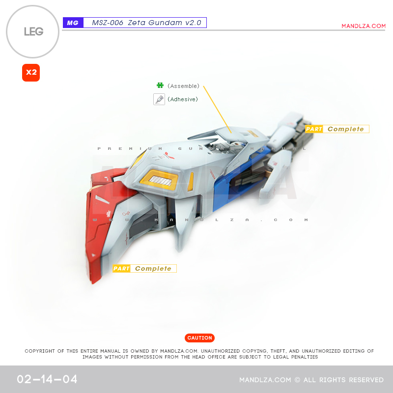 MG] MSZ-006 ZETA 2.0 LEG 02-14