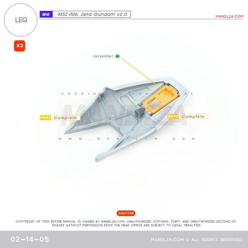 MG] MSZ-006 ZETA 2.0 LEG 02-14