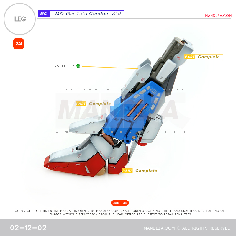 MG] MSZ-006 ZETA 2.0 LEG 02-12