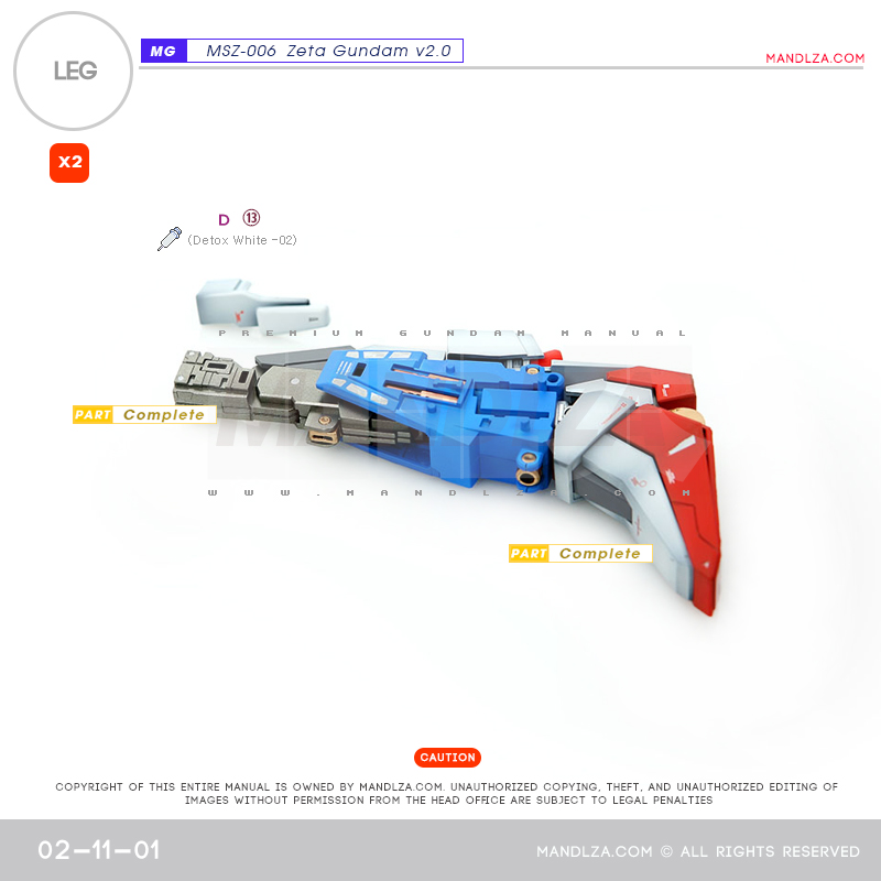 MG] MSZ-006 ZETA 2.0 LEG 02-11