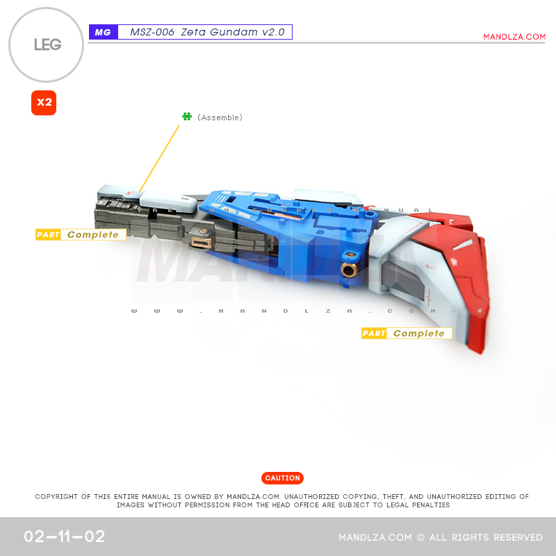 MG] MSZ-006 ZETA 2.0 LEG 02-11