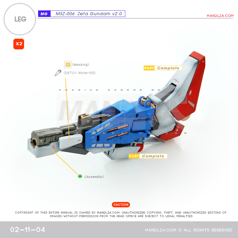 MG] MSZ-006 ZETA 2.0 LEG 02-11