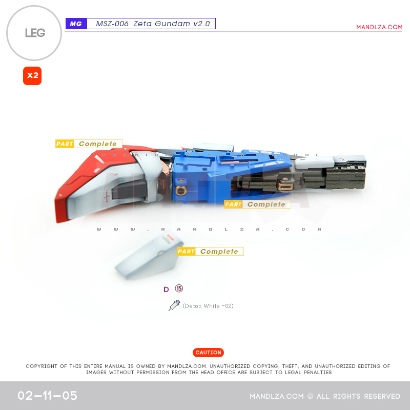 MG] MSZ-006 ZETA 2.0 LEG 02-11