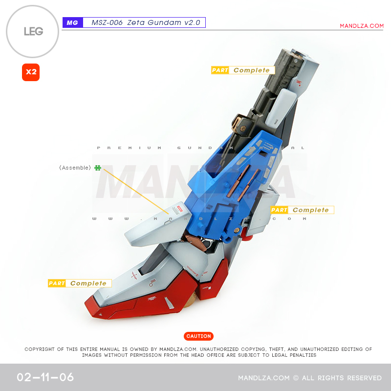 MG] MSZ-006 ZETA 2.0 LEG 02-11