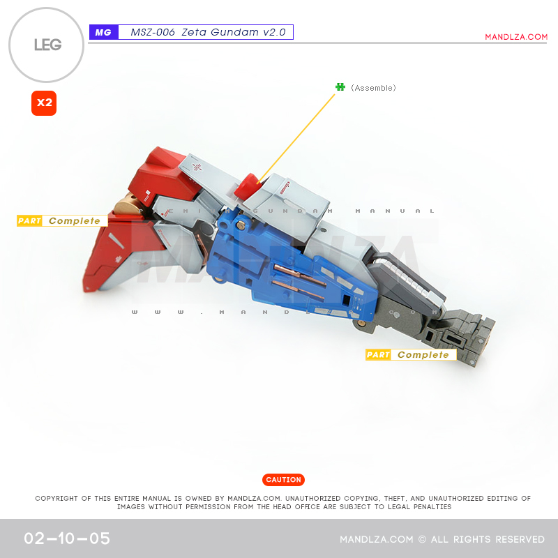 MG] MSZ-006 ZETA 2.0 LEG 02-10