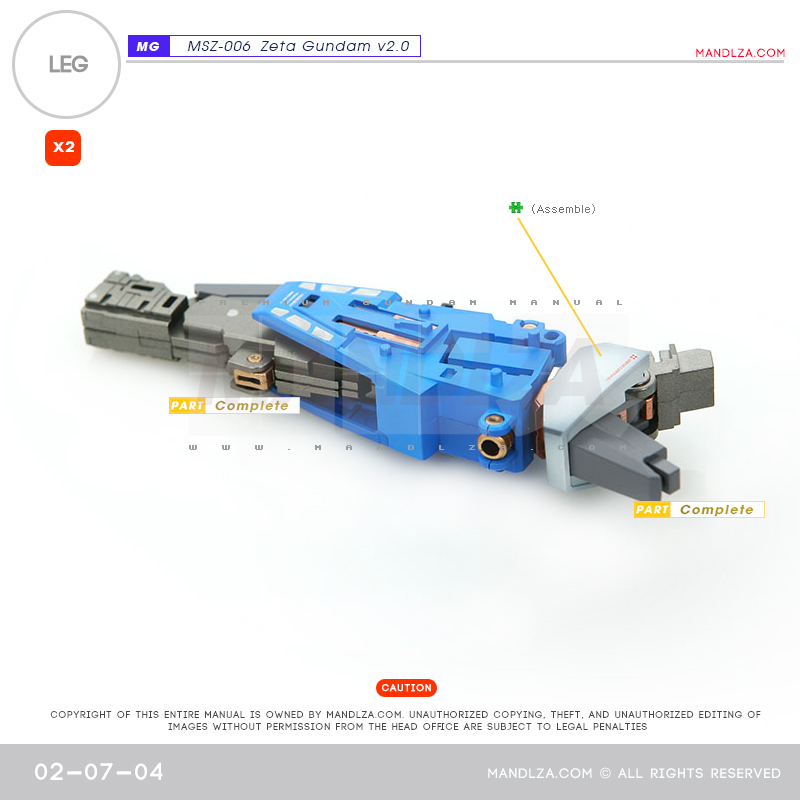 MG] MSZ-006 ZETA 2.0 LEG 02-07