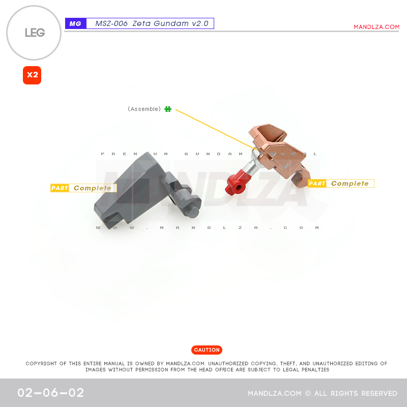 MG] MSZ-006 ZETA 2.0 LEG 02-06