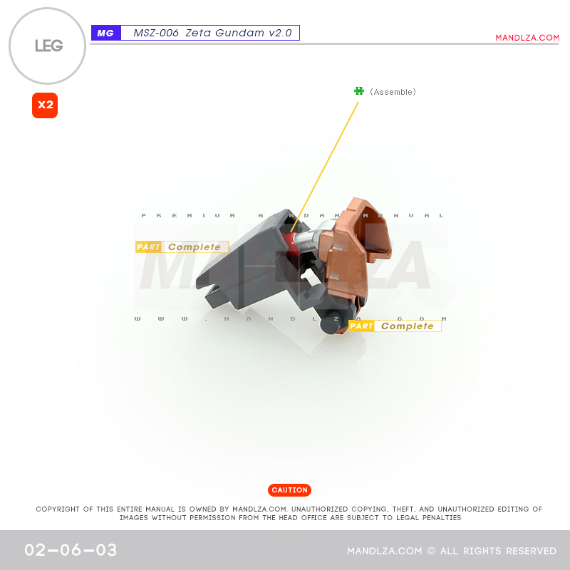 MG] MSZ-006 ZETA 2.0 LEG 02-06