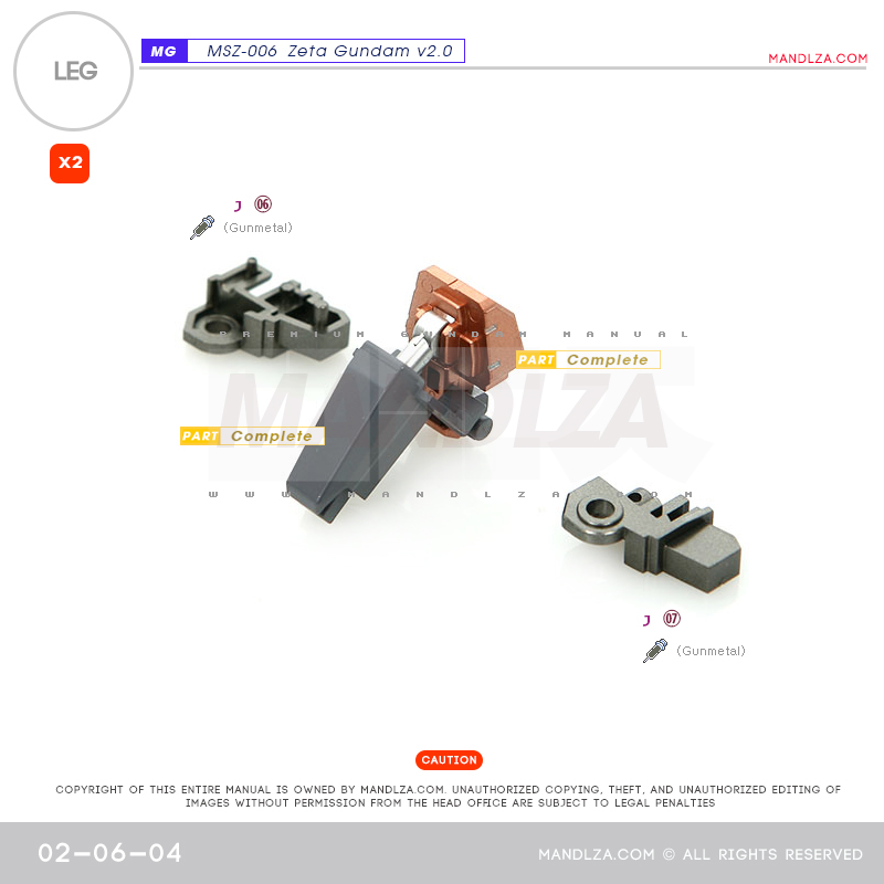 MG] MSZ-006 ZETA 2.0 LEG 02-06