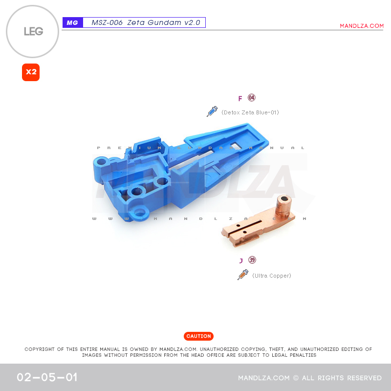 MG] MSZ-006 ZETA 2.0 LEG 02-05