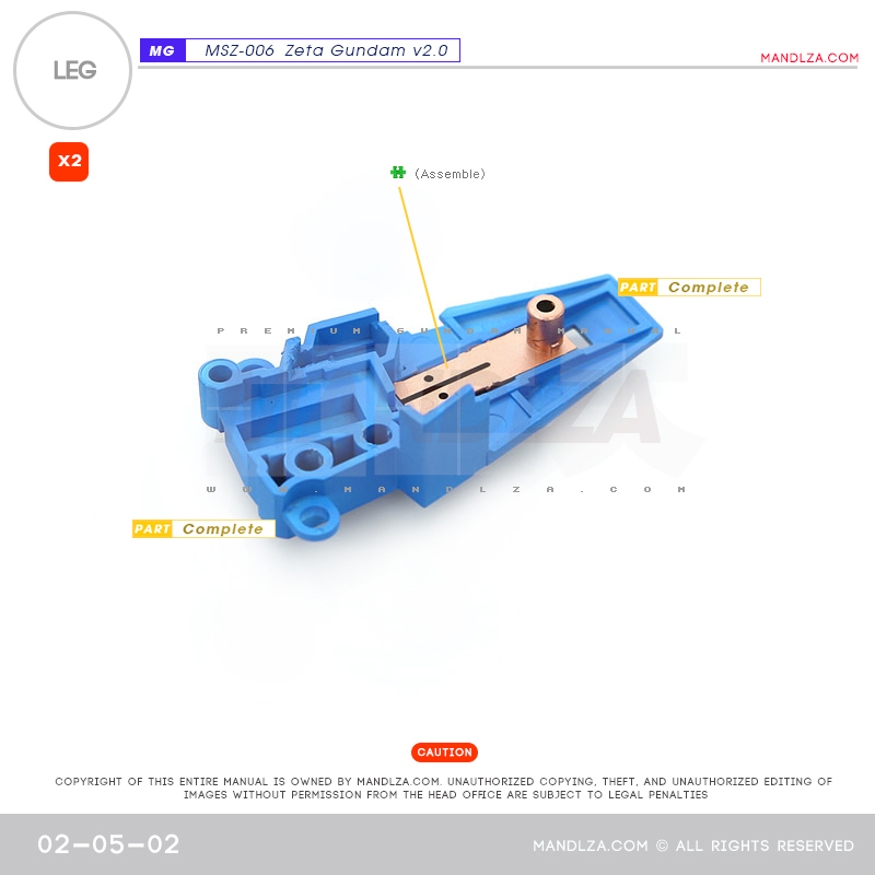 MG] MSZ-006 ZETA 2.0 LEG 02-05