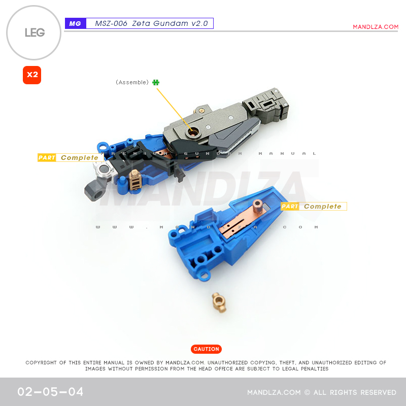 MG] MSZ-006 ZETA 2.0 LEG 02-05