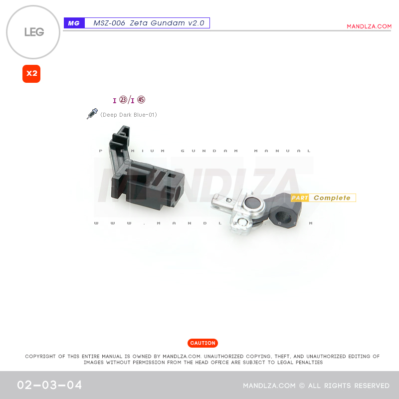 MG] MSZ-006 ZETA 2.0 LEG 02-03