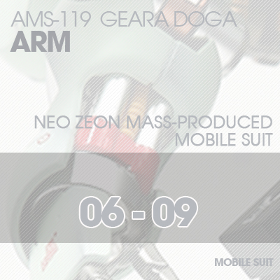 MG] AMS119 Geara Doga ARM 06-09