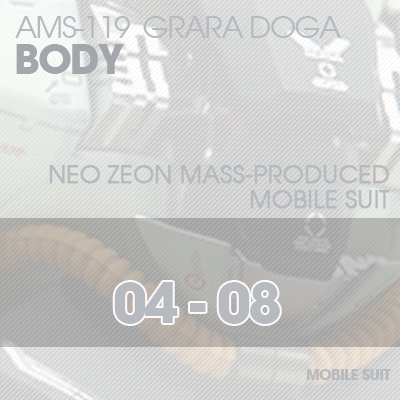 MG] AMS119 Geara Doga BODY 04-08