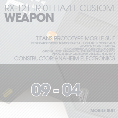 INJECTION] Hazel custom 1/100 WEAPON 09-04