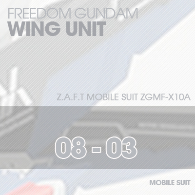 MG] ZGMF-X10A FREEDOM GUNDAM WING UNIT 08-03