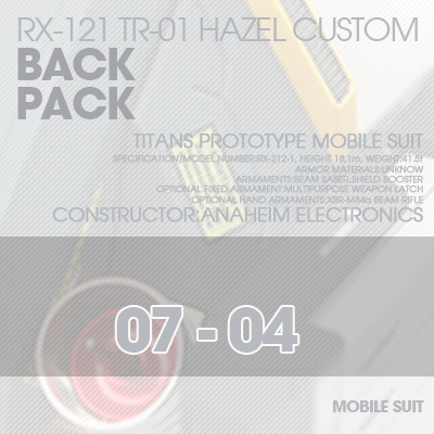 INJECTION] Hazel custom 1/100 BACK-PACK 07-04