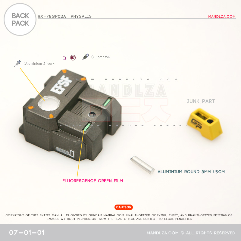 MG] RX78 GP02 PHYSALIS Backpack 07-01