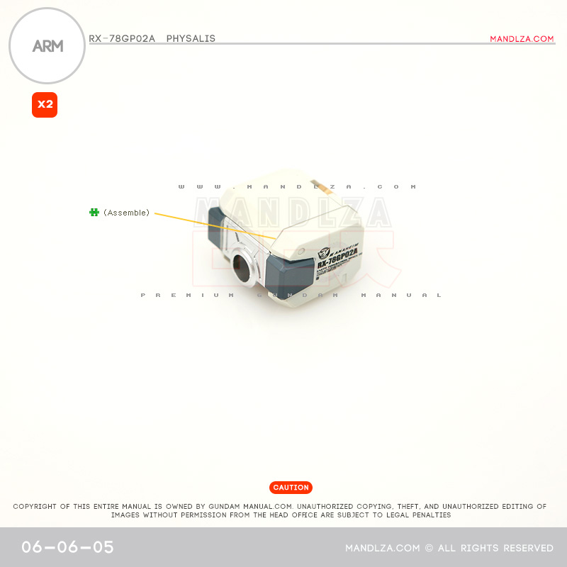 MG] RX78 GP02 PHYSALIS ARM 06-06
