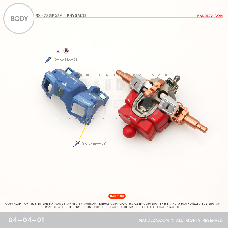 MG] RX78 GP02 PHYSALIS BODY 04-04