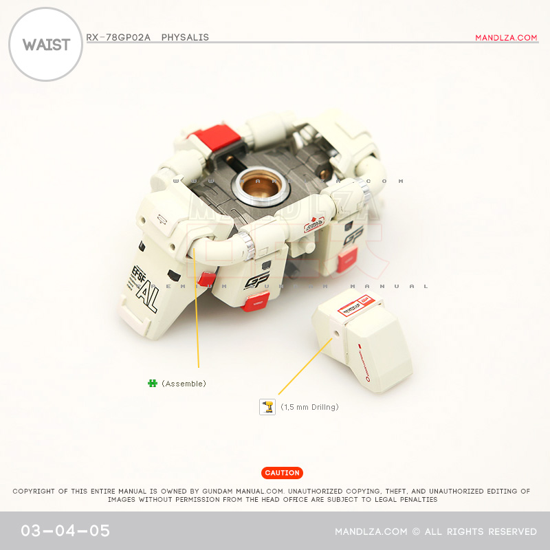 MG] RX78 GP02 PHYSALIS WAIST 03-04