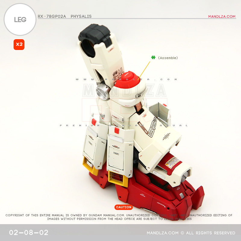 MG] RX78 GP02 PHYSALIS LEG 02-08