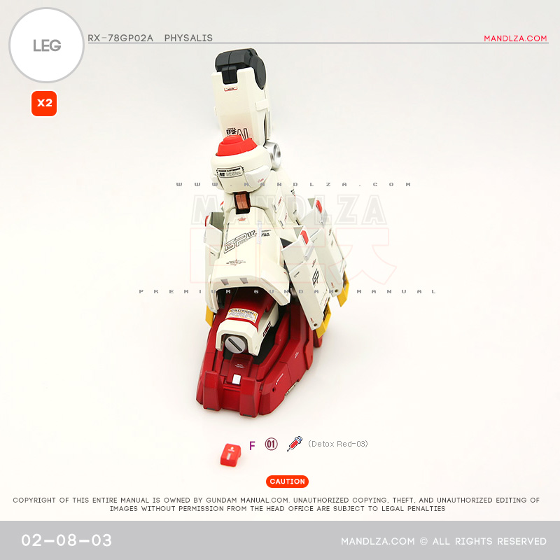 MG] RX78 GP02 PHYSALIS LEG 02-08