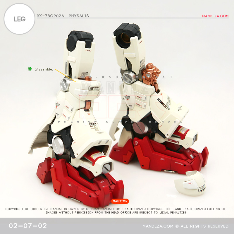 MG] RX78 GP02 PHYSALIS LEG 02-07