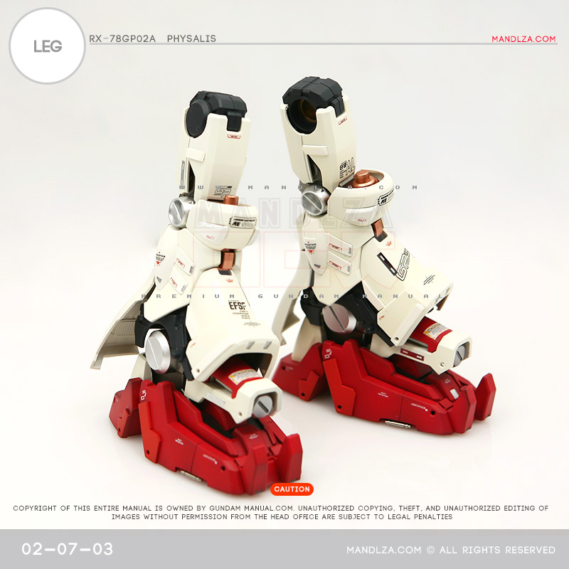 MG] RX78 GP02 PHYSALIS LEG 02-07