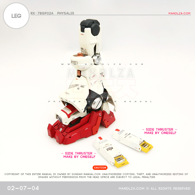 MG] RX78 GP02 PHYSALIS LEG 02-07