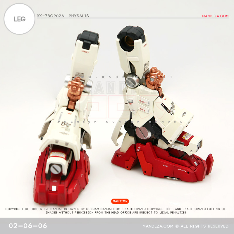 MG] RX78 GP02 PHYSALIS LEG 02-06