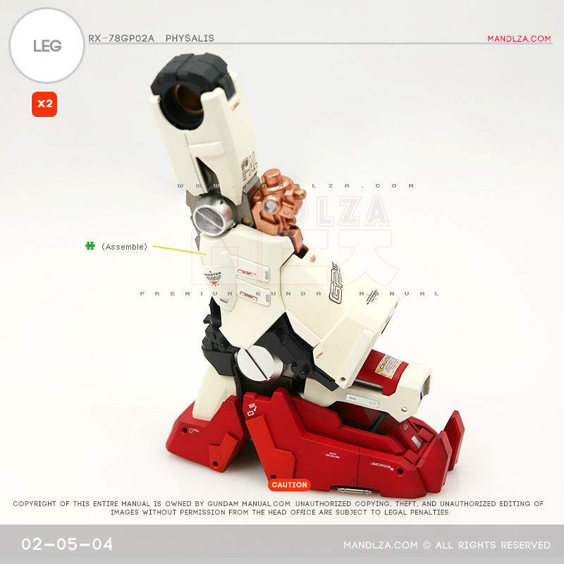 MG] RX78 GP02 PHYSALIS LEG 02-05