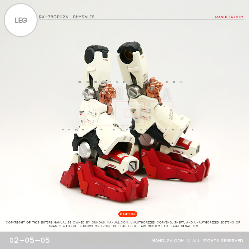 MG] RX78 GP02 PHYSALIS LEG 02-05