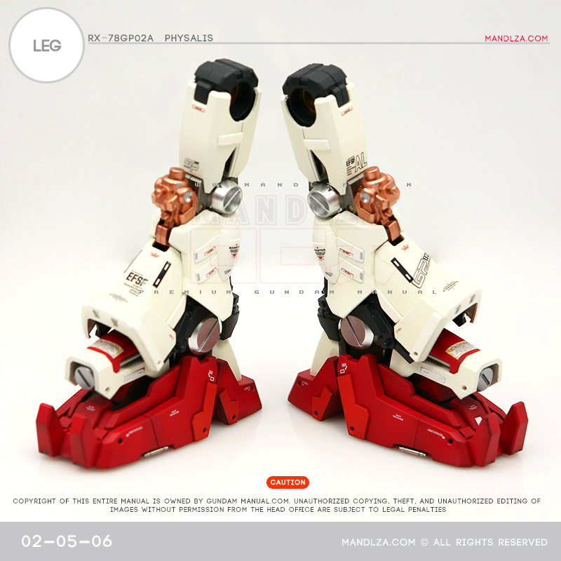 MG] RX78 GP02 PHYSALIS LEG 02-05