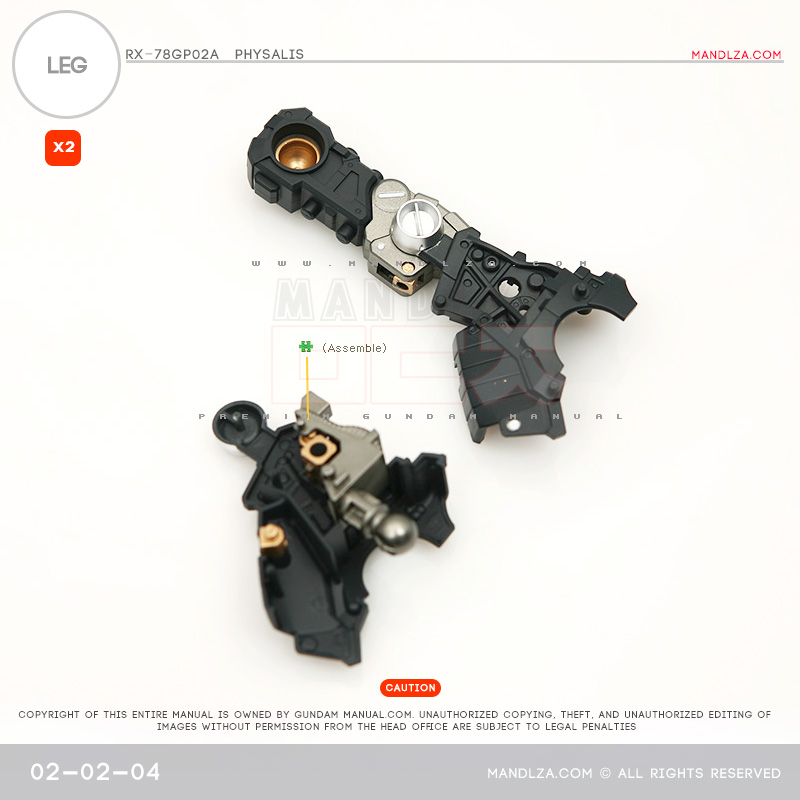 MG] RX78 GP02 PHYSALIS LEG 02-02