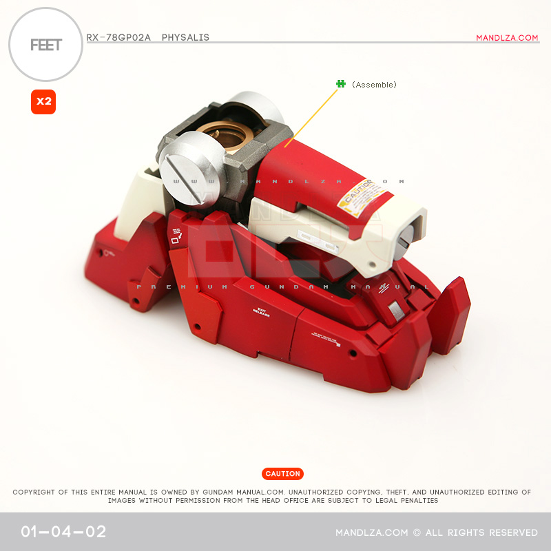 MG] RX78 GP02 PHYSALIS FEET 01-04