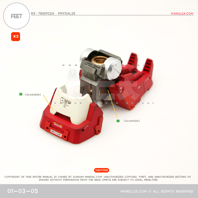 MG] RX78 GP02 PHYSALIS FEET 01-03