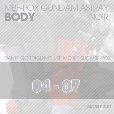 MG] ASTRAY NOIR BODY 04-07