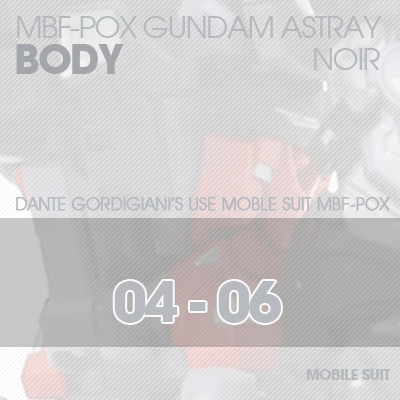 MG] ASTRAY NOIR BODY 04-06