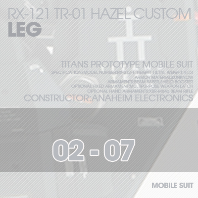 INJECTION] Hazel custom 1/100 LEG 02-07