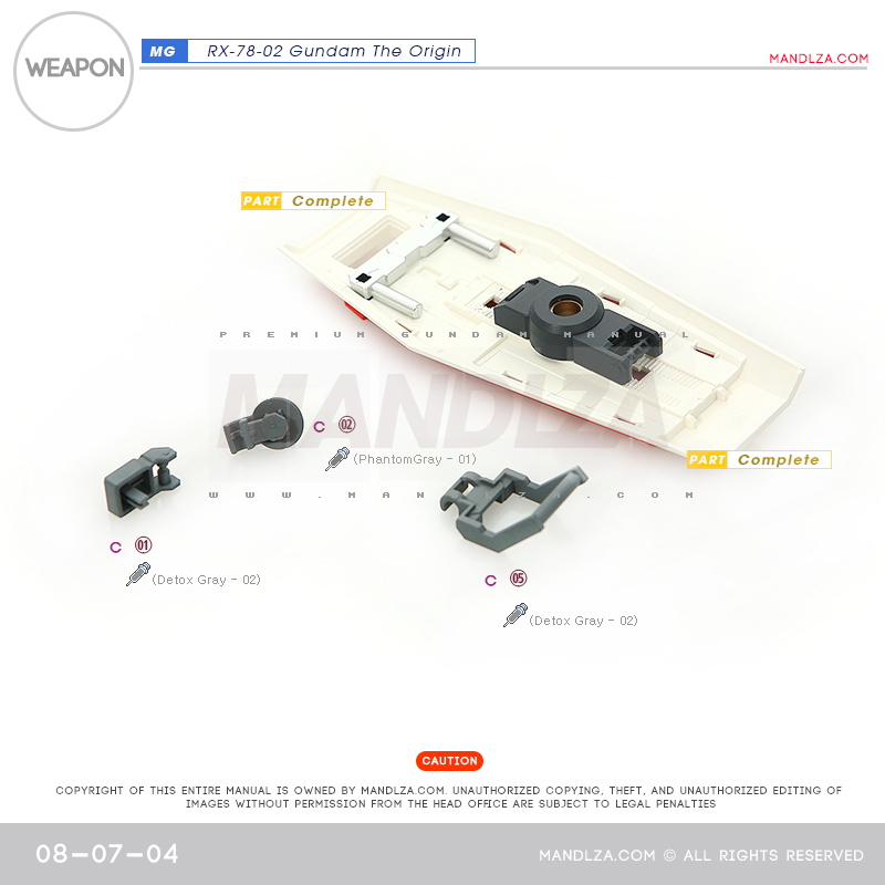 MG] RX78 The Origin weapon 08-07