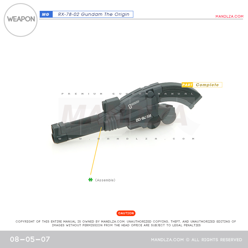 MG] RX78 The Origin weapon 08-05