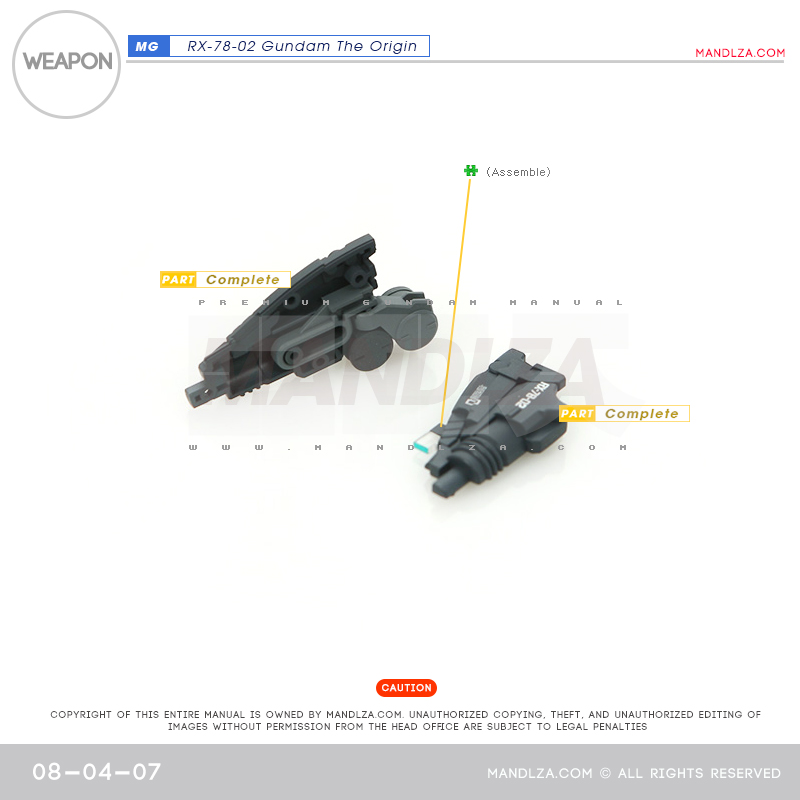 MG] RX78 The Origin weapon 08-04