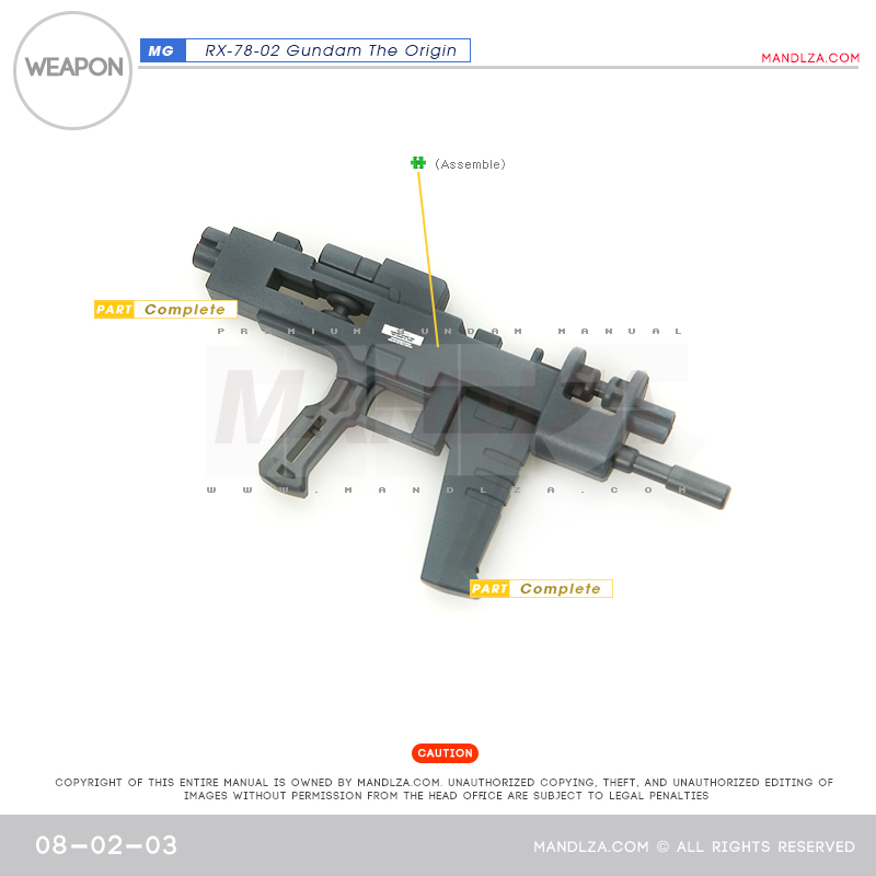 MG] RX78 The Origin weapon 08-02