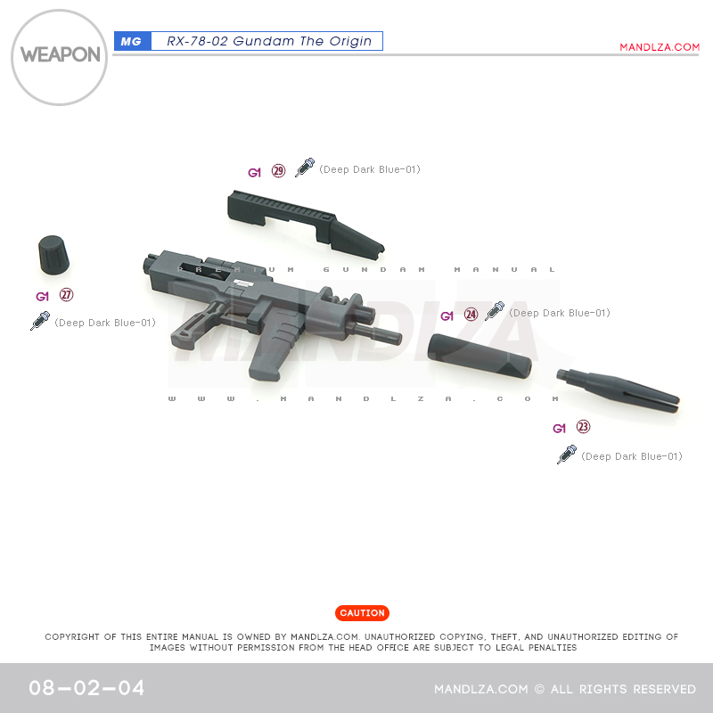MG] RX78 The Origin weapon 08-02