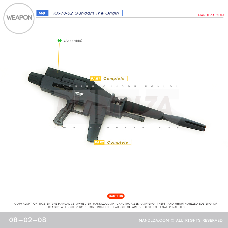 MG] RX78 The Origin weapon 08-02